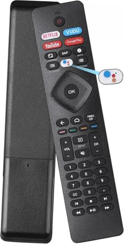 NH800UP RF402A-V14 RF402AV14 Voice Remote Control Compatible with Philips Smart LED TV 4K Ultra HD (2160p) Android Smart LED TV