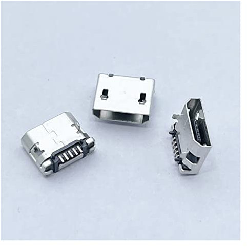AANAN 100 stücke USB 5pin 5,9mm DIP2 Keine Seite B Typ Flache Öffnung Ohne Curling Seite Buchse Kompatibel Handy USB