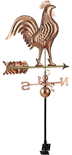 Girouette de jardin, girouette for girouettes de jardin for coupoles, girouettes for toits, girouette de jardinage domestique coq artisanat en cuivre girouette tout en métal girouette de jardin extéri
