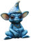 Alien Dekoration, Alien Statue, Alien Gartenfigur, Gartenfiguren Aus Polyresin, Lustige Gartendeko Figuren, Mini Kunstwerkskulpturen, Harz Deko Figuren Für Garten/Haus/Innen/Außen Dekoration (Blau)