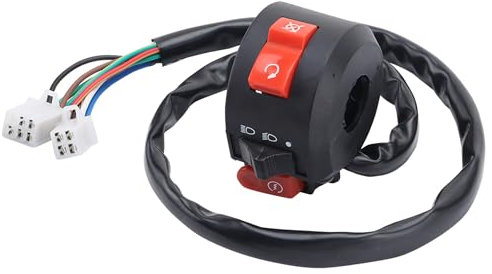 WOOSTAR 7/8 22mm Lenker 9 Draht 3 Funktion Zündung Schlüsselschalter Ersatz für 50ccm 70ccm 90ccm 110ccm 125ccm Roller Motorrad
