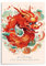 CoolChange Tableau mural du Nouvel An chinois 2024 - Poster de l'année du dragon sur plaque de mousse rigide - 42 x 30 cm