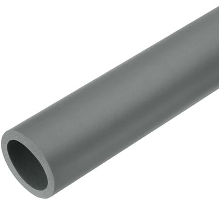 sourcing map Rohrisolierung, Schaumstoff-Rohrisolierung, 28 mm Innendurchmesser, 38 mm Außendurchmesser, 61 cm, Wärmeerhaltung für Frostschutz-Isolierung, Griffgriff, Grau