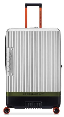 DELSEY Jeep - JH001A - Valise soute Rigide 80 cm x 53 cm x 33 cm - 122 L - Argent