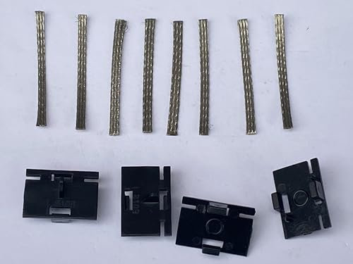 SSC Slot Cars Ersatz Ersatzteile Micro 4 Auto Guide Klingen mit Zöpfen Kompatibel für Scalextric Slot Cars Modelle, Spielzeug DIY Teile Zubehör