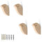 HJIAMA 4 Pièces Patères Individuellement Forme D'oiseau, Crochets Muraux Bois, Decorative Coat Hooks avec Montage Vis, Forte Capacité Charge, pour Suspendre Vêtements, Sacs, Serviettes