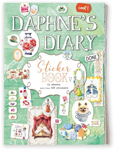 Daphne's Diary Stickerbuch | 900 kreative Sticker | Ideal für Tagebücher, Scrapbook und Bullet Journals | Ein inspirierendes Buch voller Kunstillustrationen, Lifestyle- und dekorativen Stickern |