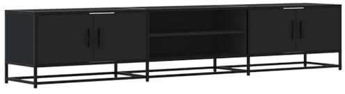 vidaXL TV Stand Black 210 x 35 x 41 cm in Particle Board / TV Stand, HiFi Cabinet, TV Console, TV Cabinet, Multimedia Devices