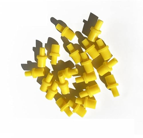 ThtRht 5 Pack Printhead Cleaning Kit Syringe Nozzle Connector Converter 4mm Yellow Rubber Adapter for Epson Ecotank HP Brother Inkjet Printer Cleaning Solution Printer Head Cleaner Liquid