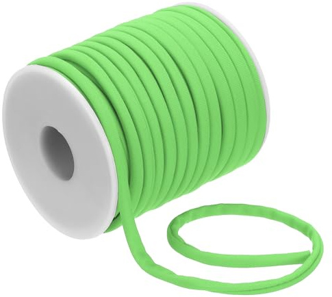 PATIKIL Corda Elasticizzata In Nylon Piatta, 20 M 5 Mm Corda Elasticizzata Spandex Per Cucire Abbigliamento Lacci Per Capelli Cordini Fai Da Te, Verde Chiaro