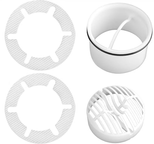 Haarsieb mit Tauchrohr für Viega Tempoplex Dusche Ablaufgarnitur Set, Duschablauf Abdeckung,Hair Strainer Shower Channel, Kompatibel 6960, 6963, 6961, 6962 Haarfilter Siebeinsatz Duschablauf Siphon