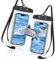 AOOSA 2PCS Pochettes Étanches Smartphone, IPX8 Pochette Étanche Téléphone, Étui Étanche avec Cordon Réglable pour iPhone 16 15 14 13 12 Pro XS, Samsung S24 S23, Huawei Mate 60 jusqu'à 7,2
