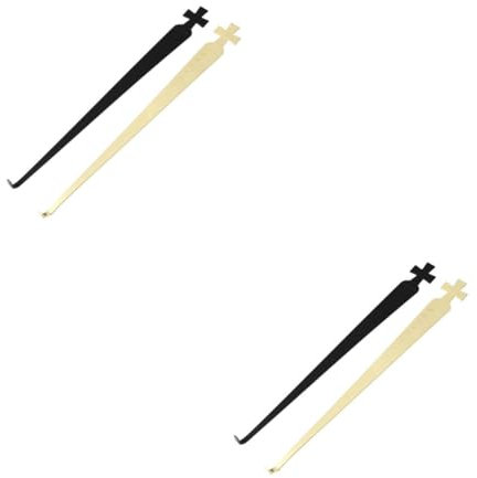 Cabilock 2 Sätze Kerzenlöscherzubehör Dochtlöffel Kerzeninhaberzubehör Rostfreier Stahl 2 Stück * 2