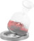 Carafe à Vin Tournante Carafe à Vin Tournante, Ensemble De Carafe à Vin Rouge De 50 Oz à 360 Degrés, Carafe Rotative en Verre De Cristal épaissi pour Buveur De Liqueur De Vin, Silver