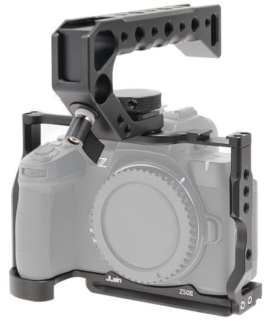 FOTGA Camera Cage and Top Handle Kit for Nikon Z50II, Z50 II Camera, Aluminium Alloy Video Vlogging Camera Cage Rig, with Quick Release Plate for Arca Swiss Standard Tripod Head