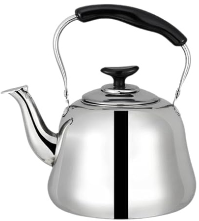 Bollitore da tè con fischio, bollitore sonoro, 1 l, per stufa da trekking