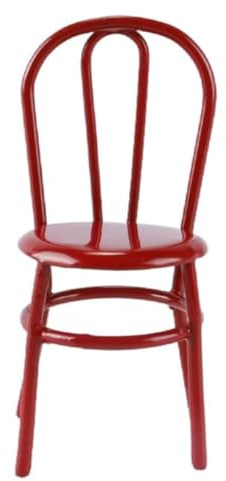 zalati 1:12 Scale Dollhouse Miniature Iron Chair Set, Furniture Accessories, Photography Props, Chairs for Home Decor