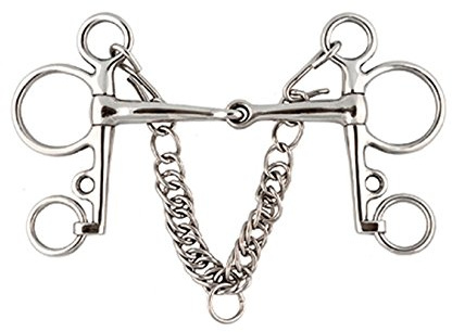 Stainless Steel Jointed Pelham Bit - 5 in.