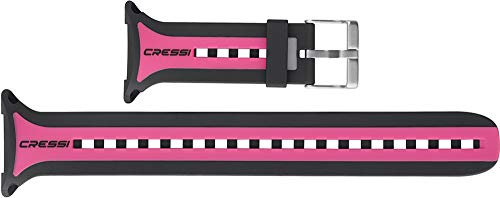 Cressi Strap for Leonardo Scuba Diving Computer - Cressi Italian Quality Since 1946,Black / Pink