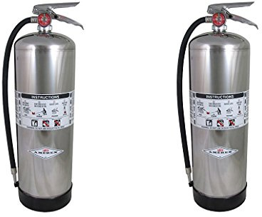 Amerex 240, 2.5 Gallon Water Class A Fire Extinguisher (2 Pack)
