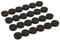 Bullseye Office Magnets (24 Pack) - Black Round, Refrigerator & Classroom Magnets - Perfect as Whiteboards, Lockers, or Fridge Magnets [Black]