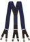 Olata 6 Clip Herren Hosenträger/extra breite Y-Hosenträger – 5 cm. Blau