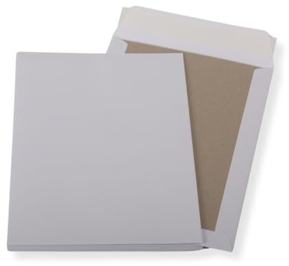 10 St. C4 Papprückwand Versandtaschen weiß 120 gr. Kuvert Haftklebend Briefumschläge HK Briefhüllen