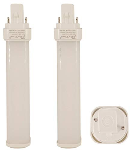 FExYinz Pack de 2 Ra 90 G24D-1 G24D-2 G24D-3 LED Bombilla 6.77 pulgadas 11 Watt Caliente Blanco 3000K 1100 Lúmenes Enchufar 2 Clavija PL Lámpara LED Compacta G24 LED Tubo Luz