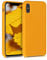 kwmobile Housse Compatible avec Apple iPhone X Coque - Housse de téléphone Protection Souple en TPU Silicone - Jaune Safran