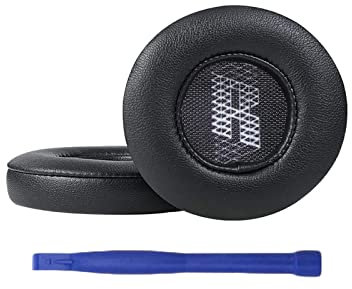 Aiivioll Ersatz Ohrpolster Kompatibel mit JBL Live 400BT Wireless Over-Ear-Kopfhörern Ohrpolster Headset Ohrpolster Protein PU-Leder-Ohrpolster Reparaturteile(Schwarz)