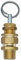 Adjustable safety valve, 1/4 inch, 0 - 2 bar (not component-tested), compressed air pressure relief valves, boiler compressor valve