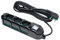 FANTON 481233-B Multipresa elettrica 9 posti con 3 prese universali e 6 prese bivalenti italiane laterali ciabatta spina grande 16A colore nero cavo 3 mt