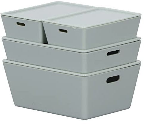 Spielzeug-Organizer, 4 Stück, Puppenhaus-Aufbewahrungsbox, Hervorragende Details, Feine Verarbeitung, ABS-Acryl, Stapelbarer Mini-Behälter Für Perlen, Kunsthandwerk, Schmuck, Angelgeräte(Grün)