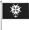Hugenotten-Kreuz-Flagge, 90 x 150 cm, Außendekoration, Banner, Hofflagge mit Ösen