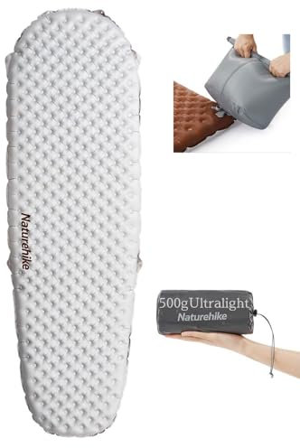 Naturehike Campingmatratze R – Value 5,8 m Campingbett für Erwachsene, Klappbett, Campingmatratze, einfach, Erwachsene, faltbar, 0,88 lb / 0,4 kg, leichtes Wandern, Angeln (R5,8 – Weiß, Big Mom)