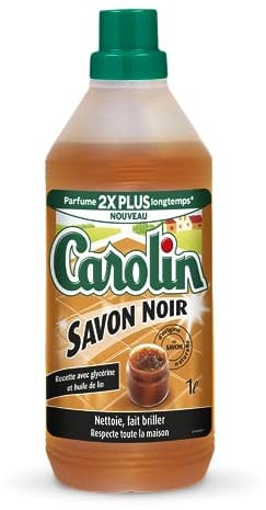 Carolin Nettoyant Sols Perfume Boost Savon noir 1L