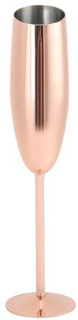 MISNODE Verre à Vin Rouge en Acier Inoxydable 304, Verre à Cocktail, Verre à Champagne, Fournitures de Bar, Coupe à Champagne en or Rose, Coupe à Tige Incassable pour Mariage, Anniversaire, Maison, Ba