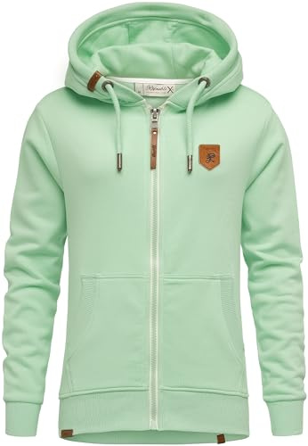 REPUBLIX Damen Sweatjacke Hoodie Sweatshirt Pullover Zipper Jacke RD-023