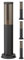 ledscom.de 4 Stück Wegelicht/Pollerleuchte/Gartenleuchte PORU für außen, Rauchoptik, IP44, 40 cm, schwarz, 1x E27 max. 40W