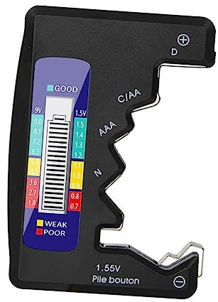 jojofuny Batterie Tester Digital Abs-batterietestgerät Batterieprüfer Für Batterien Batterietestwerkzeug Mit Zustandsanzeige Batteriespannungsmessgerät