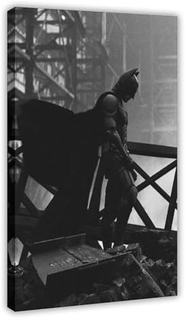fgxmne Exklusive künstlerische Superhelden-Serie Filmposter The Dark Knight, 4 Leinwand-Poster, Schlafzimmerdekoration, Landschaft, Büro, Raumdekoration, Geschenk, 30 x 45 cm
