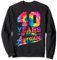 40 Jahre alt 40. Geburtstag Krawatte Dye Sein Awesome Männer Sweatshirt