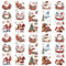 WANDIC 10PCS Christmas Snowman Rub On Transfer Sticker, Merry Christmas Stickers Transfer Decals for DIY Scrapbooking Photo Albums Furniture