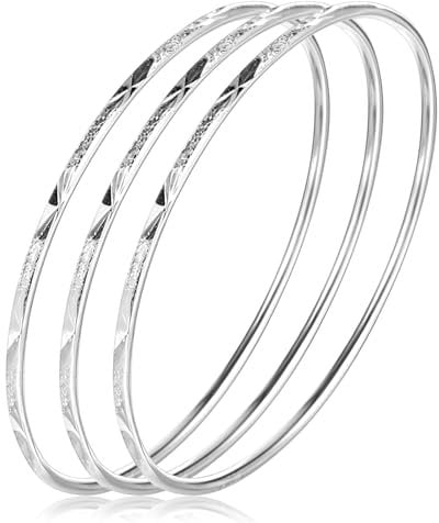 Lusofie Armreif Silber Aus Sterlingsilber Armband Silber 925 Damen– Eleganter Glänzender Stern-Armbänder Geschenk Für Mama Ehefrau Zum Valentinstag Oder Muttertag