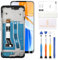 Pantalla LCD para Motorola Moto G54 5G Pantalla LCD para Moto G54 5G XT2343 LCD Digitalizador LCD Kit de reparación de montaje de pantalla táctil (6.5 pulgadas, negro con marco)