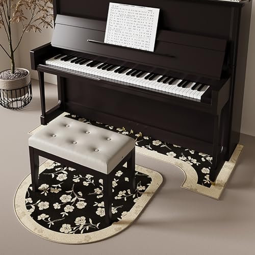 NEONMAN Schallschutz Teppich Klavier Klavierteppich Rutschfester Matte Klavier-Schallschutzteppich Leicht zu reinigen beidseitig rutschfest geeignet für Musikzimmer und Wohnzimmer(Notities)