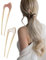 IPNSDON Confezione da 2 fermagli per capelli a forma di U, fermagli in metallo, fermagli per capelli francesi, forchette grandi per capelli, fermagli per capelli, accessori per capelli