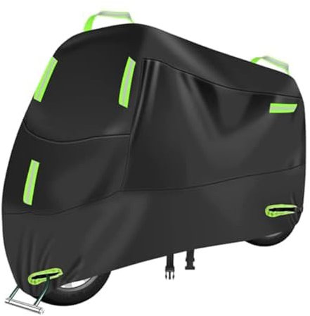 ZHENCU Funda Moto para Ducati Scrambler Full Throttle 2015-2023, Funda De Moto 300d Impermeable - Resistente A UV Y Todo Clima Diseño Ligero con Ventilación Funda Moto Grande,B/Green