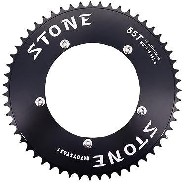 SHUNMIN Platos para Bicicletas Plato 135BCD piñón Fijo Bicicleta de Pista 43t 46 48 50 52 54 57 T 58t 59T 60t Diente 135 Bcd Platos para Bicicletas(59T)