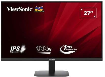 ViewSonic VX27G1-2K Monitor de juego 27 180Hz 1440p 2K QHD, IPS, 1ms MPRT, G Sync y FreeSync Premium, HDR10, Eye Care, HDMI 2.0x2, DisplayPort x1